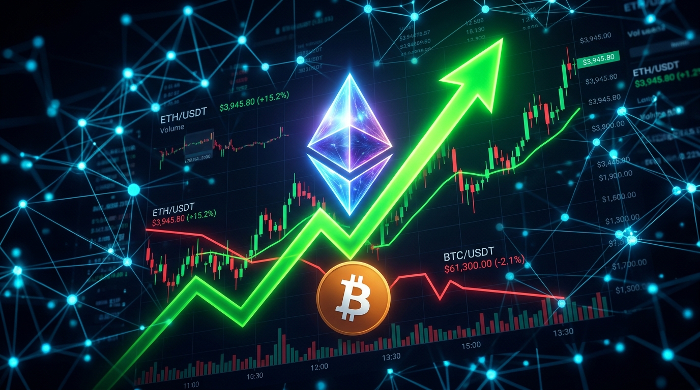 Az Ethereum felülmúlja a Bitcoint